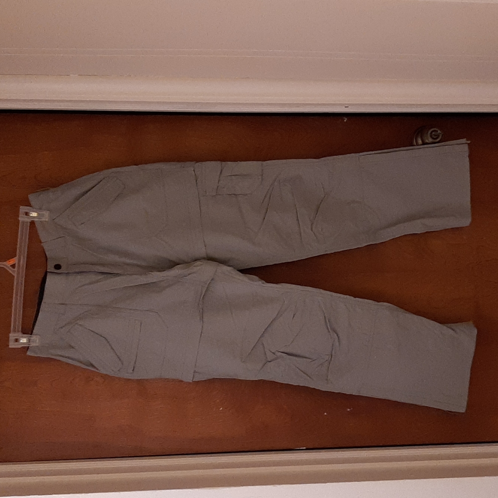 Eastern Mountain Sports Grey zip off cargo pants.